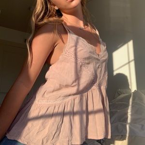 Light pink top